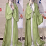 Chinese Hanfu Dress Women Cosplay Costume 2023 Ancient Traditional Hanfu Dress Song Dynasty Hanfu Green&Red Dress Plus Size