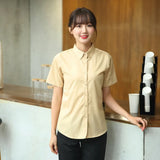 Chinese Restaurant Waitress Hotel Waiter Uniform Summer Waitress Overalls Short Sleeved Catering Teahouse Working Clothing