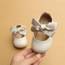 Chinese Style Bow-Knot Baby Newborn Toddler Girl Crib Shoes Pram Soft Sole Prewalker Anti-slip Baby Shoes