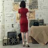 Chinese Vintage Cheongsam Dresses Beautiful Qipao Chinese Traditional Clothing For Women 3XL