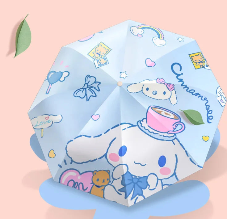 Cinnamoroll Umbrella Sunscreen UV Protection Sunny and Rainy Dual-use Women's Fully Automatic Folding Umbrella Sunshade