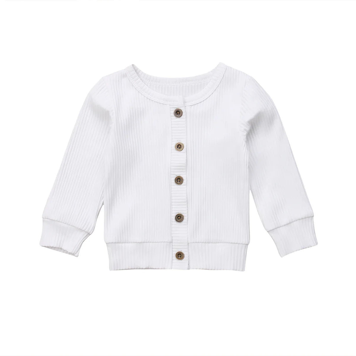 Citgeett Spring Solid Newborn Infant Kids Baby Girls Clothes Button Knitted Sweater Cardigan Coat Tops