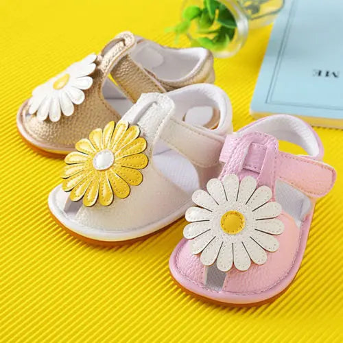 Citgeett Summer 0-18M Baby Infant Kid Girl Soft Sole Crib Toddler Princess Sandals Shoes first walkers flower