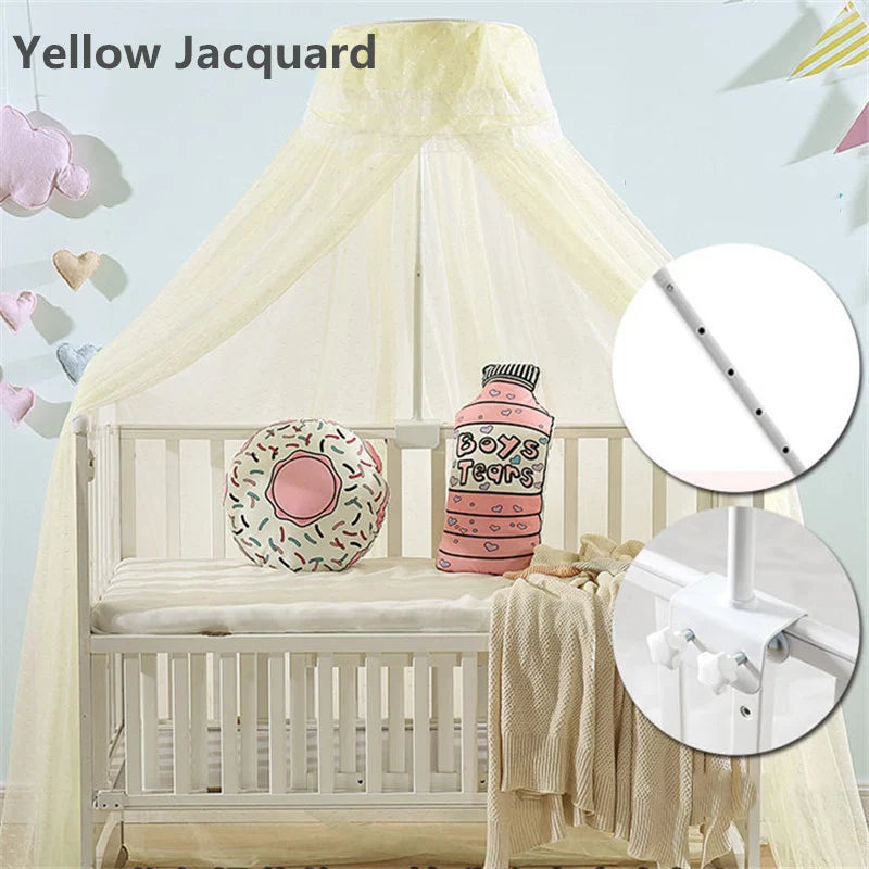 Clamp Bed Style Dome Children Crib Cradle Mosquito Nets Baby Kids Bed Mosquito Nets Cover Encryption Netting Yarn For Summer