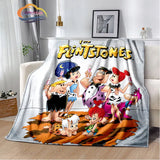 Classic Cartoon Blanket Flintstones Fashion flannel Fluffy Throw  Gift for Children and Adults Sofa  Bed Warm s