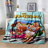 Classic Cartoon Blanket Flintstones Fashion flannel Fluffy Throw  Gift for Children and Adults Sofa  Bed Warm s