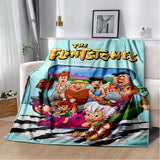 Classic Cartoon Blanket Flintstones Fashion flannel Fluffy Throw  Gift for Children and Adults Sofa  Bed Warm s