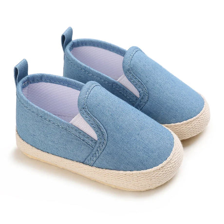 Classic Fashion Boy's And Girls' Flat Walking Shoes Canvas Non-slip Shoes For Newborn Infants The First Walker Walking Shoes