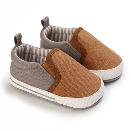 Classic Fashion Boy's And Girls' Flat Walking Shoes Canvas Non-slip Shoes For Newborn Infants The First Walker Walking Shoes