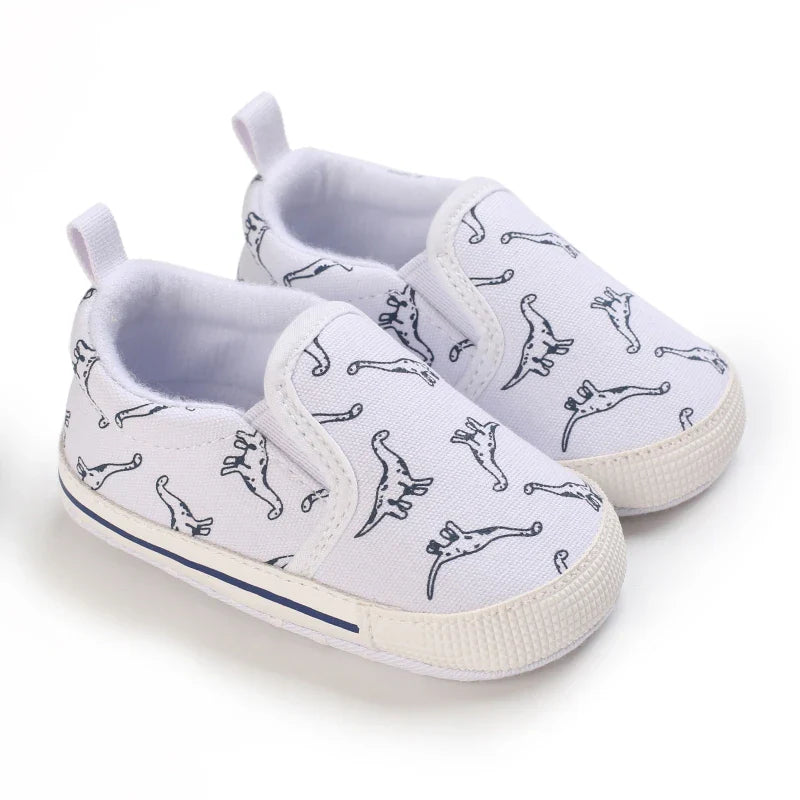 Classic Fashion Boy's And Girls' Flat Walking Shoes Canvas Non-slip Shoes For Newborn Infants The First Walker Walking Shoes