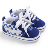 Classic Fashion Boy's And Girls' Flat Walking Shoes Canvas Non-slip Shoes For Newborn Infants The First Walker Walking Shoes