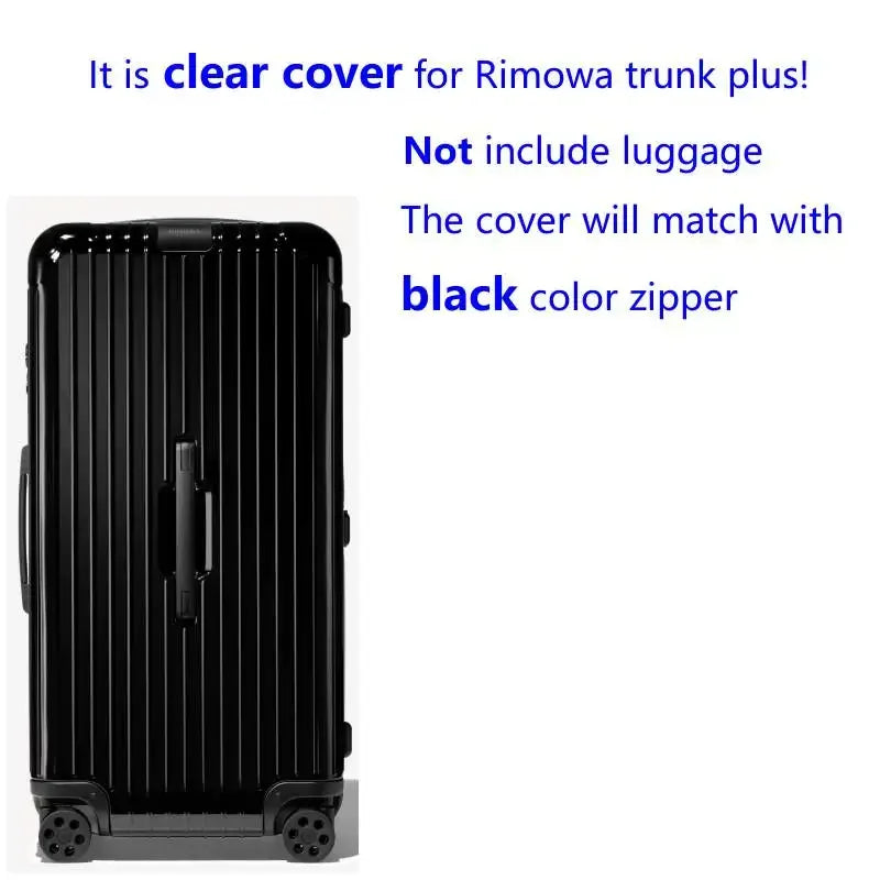 Clear Cover For Rimowa essential Trunk Plus 33inch Thicken PVC High Quality Luggage Protector With Zipper