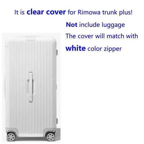 Clear Cover For Rimowa essential Trunk Plus 33inch Thicken PVC High Quality Luggage Protector With Zipper