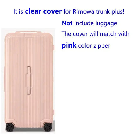 Clear Cover For Rimowa essential Trunk Plus 33inch Thicken PVC High Quality Luggage Protector With Zipper