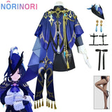 Clorinde Cosplay Genshin Impact Clorinde Cosplay Costume Fontaine Cosplay Dress  Collab Series Halloween Costume