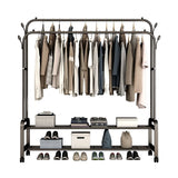 Clothes Racks Hotel Furniture for Wardrobe Room Hanger Floor Standing Coat Rack Folding Portable Cabinets Shelving Shoe-shelf