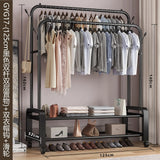 Clothes Racks Hotel Furniture for Wardrobe Room Hanger Floor Standing Coat Rack Folding Portable Cabinets Shelving Shoe-shelf