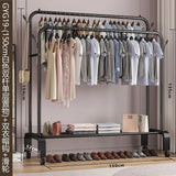 Clothes Racks Hotel Furniture for Wardrobe Room Hanger Floor Standing Coat Rack Folding Portable Cabinets Shelving Shoe-shelf