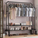 Clothes Racks Hotel Furniture for Wardrobe Room Hanger Floor Standing Coat Rack Folding Portable Cabinets Shelving Shoe-shelf