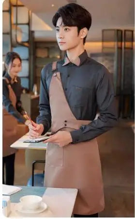 Coffee Shop Work Clothes Spring and Autumn Female Baking Cake Shop Waiter Uniform Catering Custom Western Restaurant Workwear