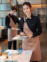 Coffee Shop Work Clothes Spring and Autumn Female Baking Cake Shop Waiter Uniform Catering Custom Western Restaurant Workwear