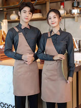 Coffee Shop Work Clothes Spring and Autumn Female Baking Cake Shop Waiter Uniform Catering Custom Western Restaurant Workwear