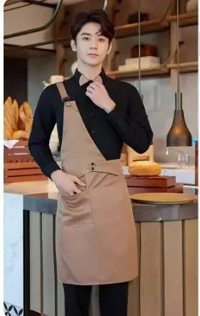 Coffee Shop Work Clothes Spring and Autumn Female Baking Cake Shop Waiter Uniform Catering Custom Western Restaurant Workwear