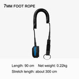 Coiled Surfboard Leash Sup Board Foot Leg Rope Practical Surfing Stand UP Paddle Board Ankle Leash Elastic Surfboard Safety