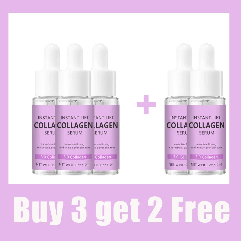 Collagen Face Serum Wrinkle Removal Anti Aging Hyaluronic Acid Forehead Fine Lines Lifting Facial Serum Skin Care Beauty