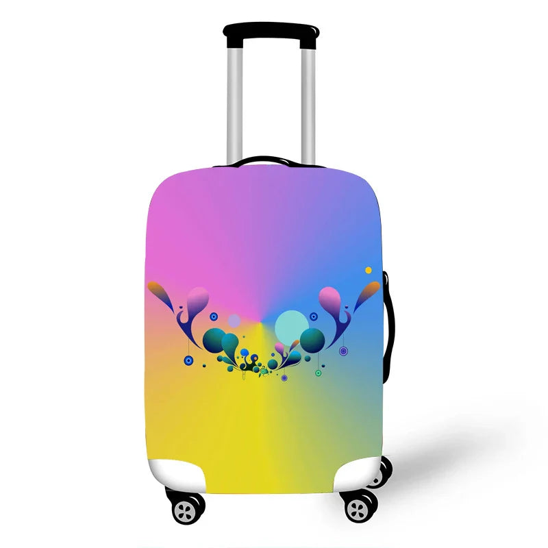 Colorful Graffiti Thicken Luggage Cover Elastic Baggage Cover Suitable 19 To 32 Inch Suitcase Case Dust Cover Travel Accessories