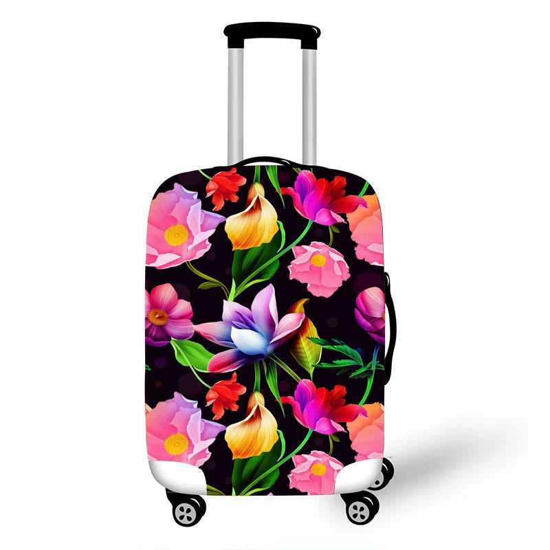 Colorful Graffiti Thicken Luggage Cover Elastic Baggage Cover Suitable 19 To 32 Inch Suitcase Case Dust Cover Travel Accessories