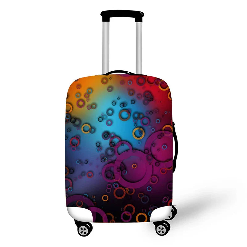 Colorful Graffiti Thicken Luggage Cover Elastic Baggage Cover Suitable 19 To 32 Inch Suitcase Case Dust Cover Travel Accessories