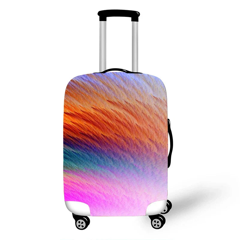 Colorful Graffiti Thicken Luggage Cover Elastic Baggage Cover Suitable 19 To 32 Inch Suitcase Case Dust Cover Travel Accessories