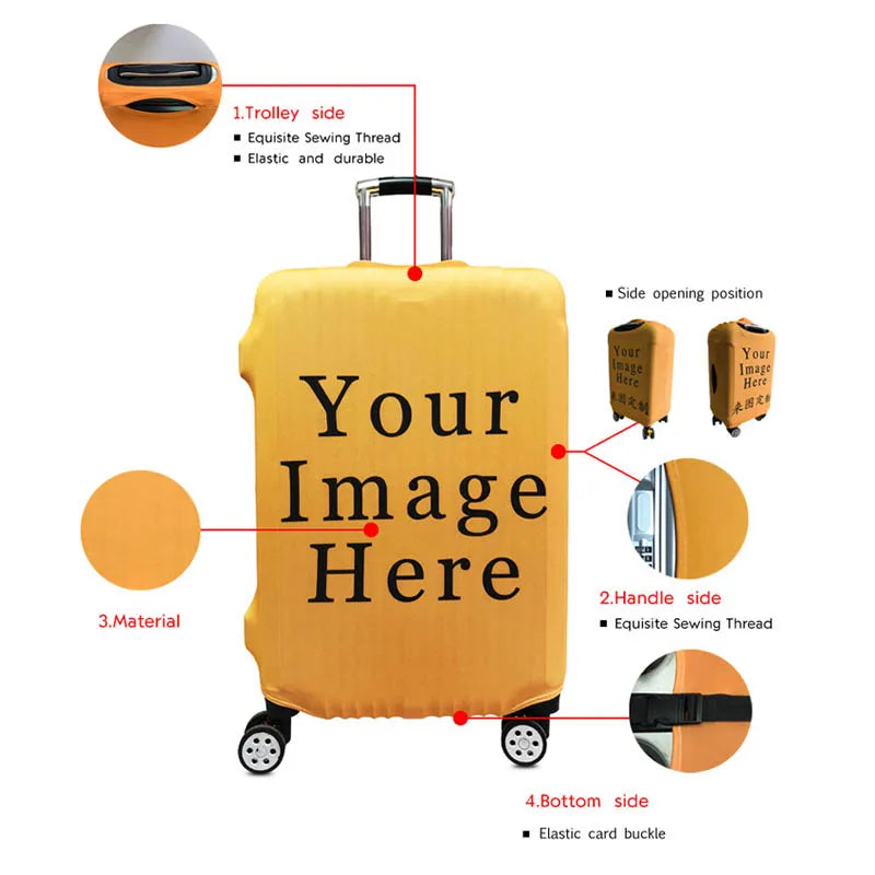 Colorful Graffiti Thicken Luggage Cover Elastic Baggage Cover Suitable 19 To 32 Inch Suitcase Case Dust Cover Travel Accessories