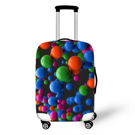 Colorful Graffiti Thicken Luggage Cover Elastic Baggage Cover Suitable 19 To 32 Inch Suitcase Case Dust Cover Travel Accessories