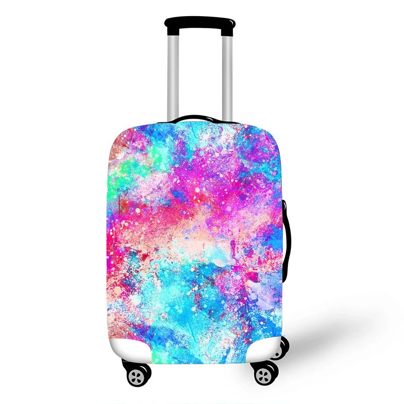 Colorful Graffiti Thicken Luggage Cover Elastic Baggage Cover Suitable 19 To 32 Inch Suitcase Case Dust Cover Travel Accessories