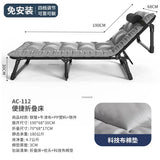 Comfortable Folding Bed with Mattress Single Lunch Rest Bed Office Reclining Chair Portable Multi-functional Outdoor Camp Bed Z