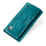 Contact's HOT Genuine Leather Women Wallet High Quality Coin Purse Female Long Clutch Wallet luxury Brand Money Bag Card Holder