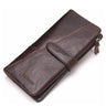 Contact's New Genuine Leather Wallet Fashion Coin Purse For Ladies Women Long Clutch Wallets With Cell Phone Bags Card Holder