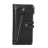 Contact's Women Wallet Fashion Genuine Leather Wallet Card Holder Female Long Purse Phone Pocket Large Capacity Clutch Wallets