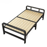 Convenient Folding Bed With Hard Board - Ideal for Limited Space and Travel Sleeping Bedroom Portable Simple Beds Folding-bed