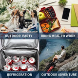 Cooler Bag Backpack Soft Large Double Layer Thermal Insulated For Food Refrigerator Beer Wine Picnic