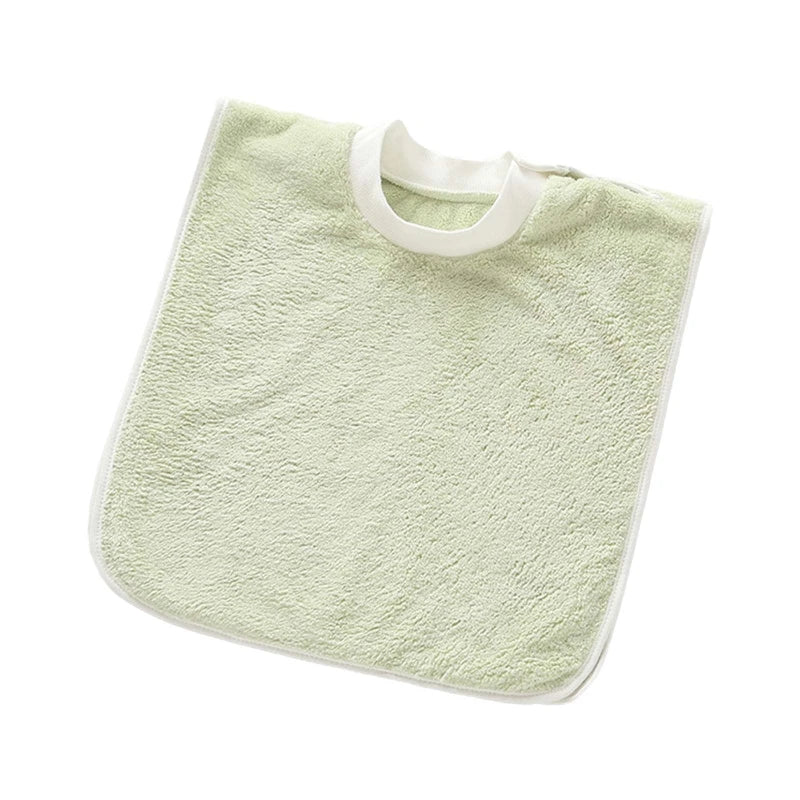 Coral Fleece Baby Bibs Toothbrush Towel Feeding Burp Cloth Saliva Towel Apron