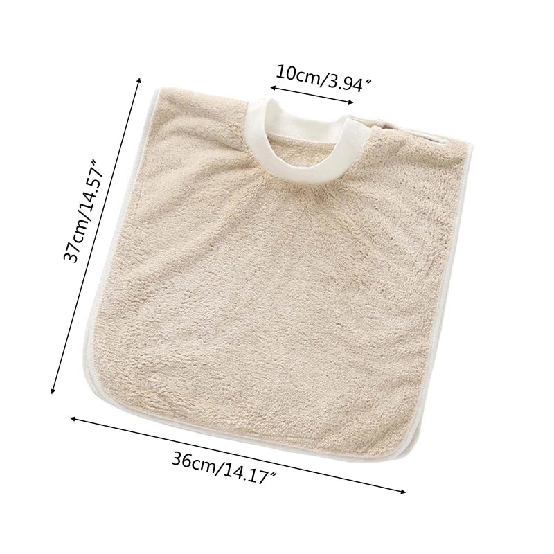 Coral Fleece Baby Bibs Toothbrush Towel Feeding Burp Cloth Saliva Towel Apron