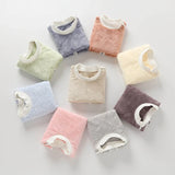 Coral Fleece Baby Bibs Toothbrush Towel Feeding Burp Cloth Saliva Towel Apron