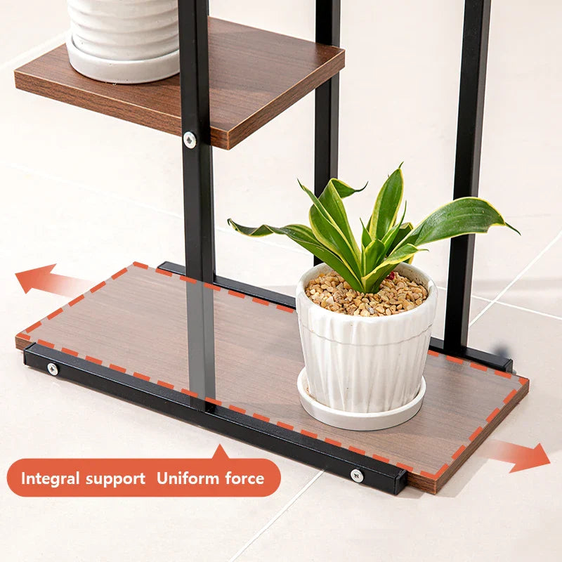 Cordlal Shining Plant Stand and Flower Stand 4/6 Tier Flower Shelf Planter Rack Storage Organizer Display Indoor Garden Balcony