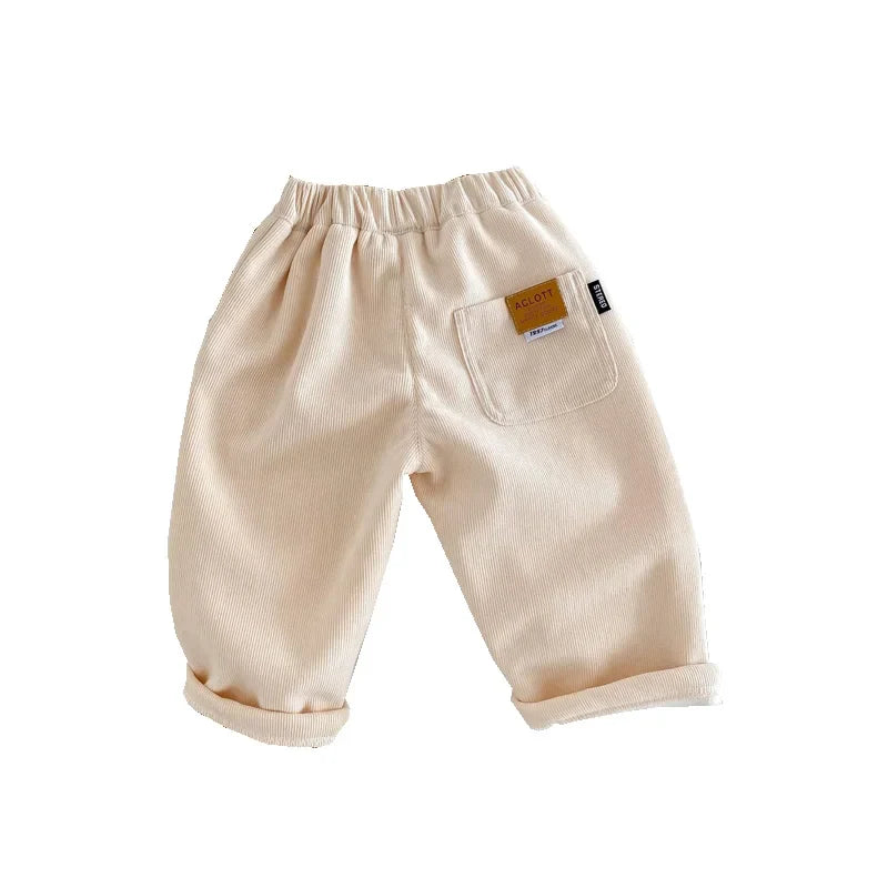 Corduroy Baby Pants Winter Autumn Kids Trousers for Girls Boys Clothes Korean Infant Bottoms Casual Bottoms Children Clothing