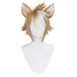 Cosplay Genshin Impact Anime Game Gorou Costume Wig Fox Tail Ears Stricker Sets Halloween Costume For Woman Man Clothes