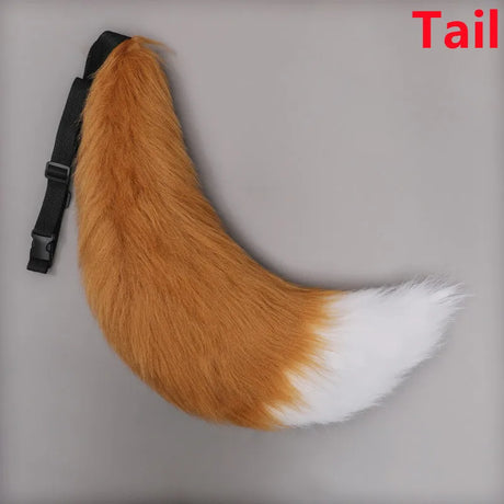 Cosplay Genshin Impact Anime Game Gorou Costume Wig Fox Tail Ears Stricker Sets Halloween Costume For Woman Man Clothes