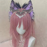 Cosplay Purple Wolf Ears Beast Ears Headband Simulation Anime Lolita Headdress Cute Animal Ears KC Hair Hoop Headwear